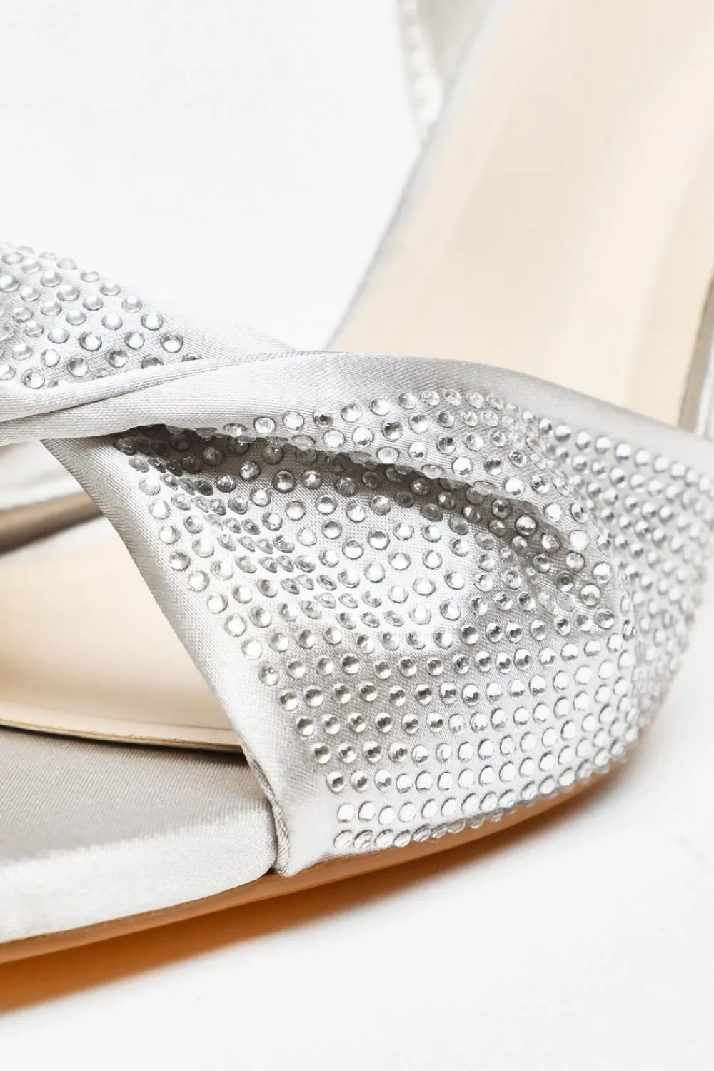 Quiz Occasion Shoes|Heels>Diamante Strappy Block Heeled Sandals