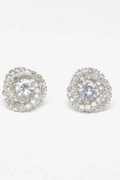 Quiz Wedding Accessories|Jewellery>Diamante Swirl Earrings