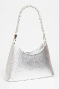 Quiz Bags|Occasion Accessories>Diamante Twist Handle Bag