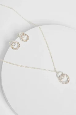 Quiz Wedding Accessories|Jewellery Sets>Double Circle Jewellery Set