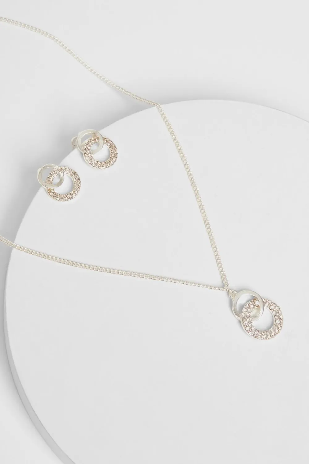 Quiz Wedding Accessories|Jewellery Sets>Double Circle Jewellery Set