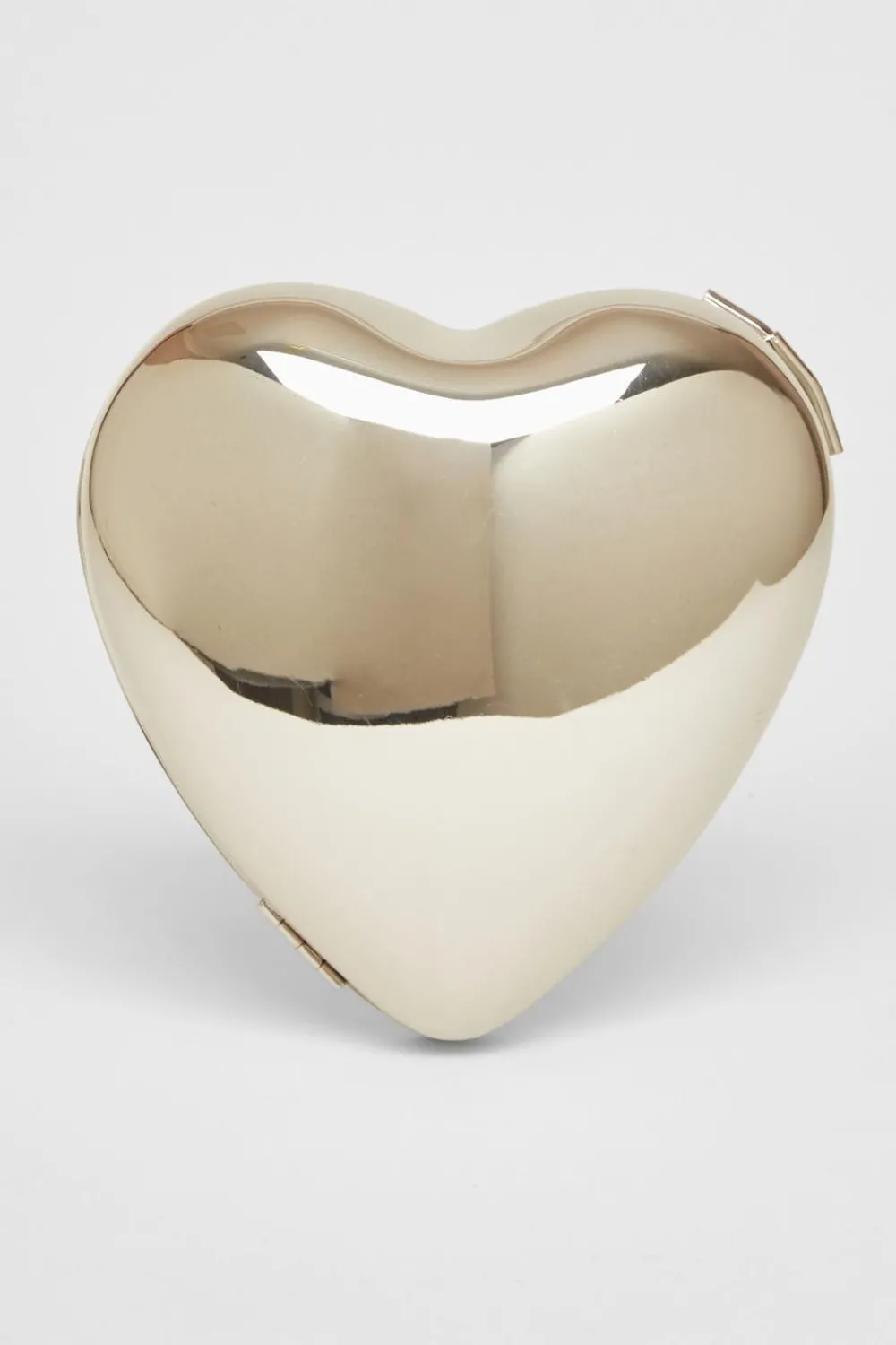 Quiz Bride To Be|Bags>Silver Metal Heart Box Bag