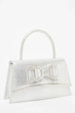Quiz Bags|Shoe & Bag Sets>Satin Double Bow Bag