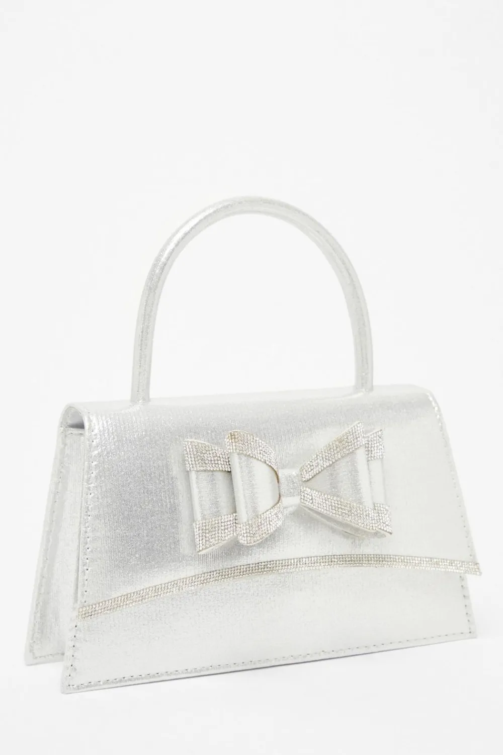 Quiz Bags|Shoe & Bag Sets>Satin Double Bow Bag
