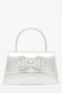 Quiz Bags|Shoe & Bag Sets>Satin Double Bow Bag