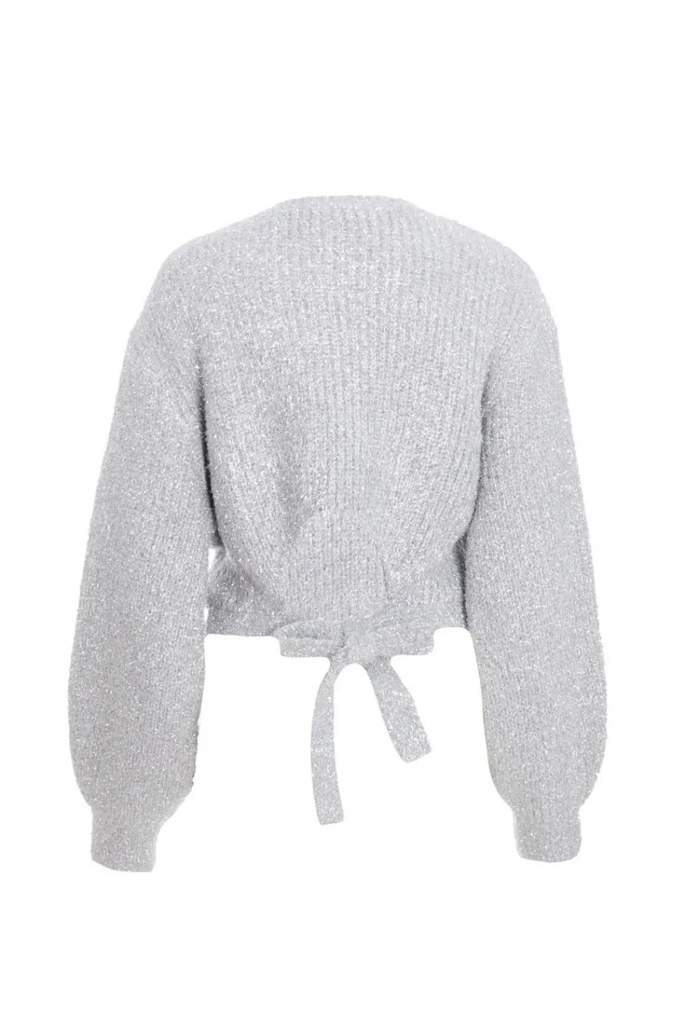 Quiz Knitwear|Jumpers>Silver Tinsel Knit Jumper