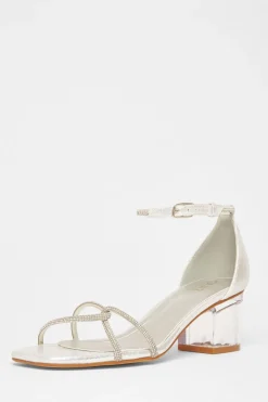 Quiz Sandals|Occasion Shoes>Twist Strap Heeled Sandal