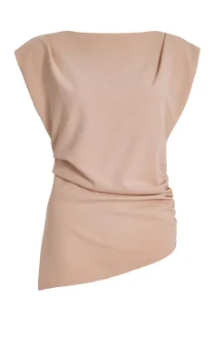 Quiz Going Out Tops|Tops>Asymmetric Boat Neck Top