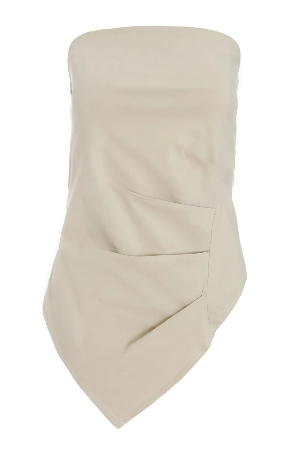 Quiz Going Out Tops|Bardot Tops>Stone Bandeau Asymmetric Top