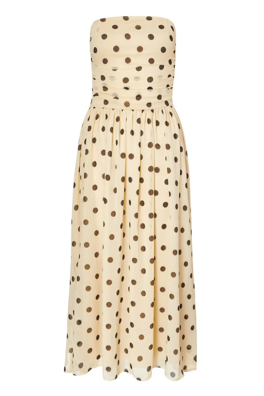 Quiz Christening Guest|Summer Clothes>Chiffon Polka Dot Midi Dress