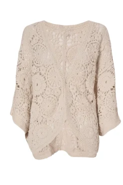 Quiz Summer Tops|Day Tops>Stone Crochet Cardigan
