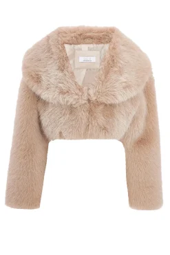 Quiz Going Out>Faux Fur Cropped Jacket