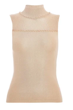 Quiz Day Tops|Workwear>Knit High Neck Top