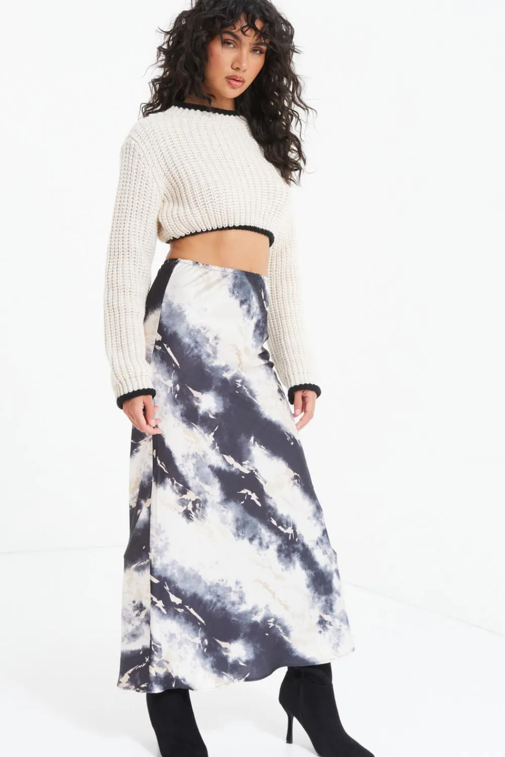 Quiz Knitwear|Jumpers>Knitted Crop Jumper