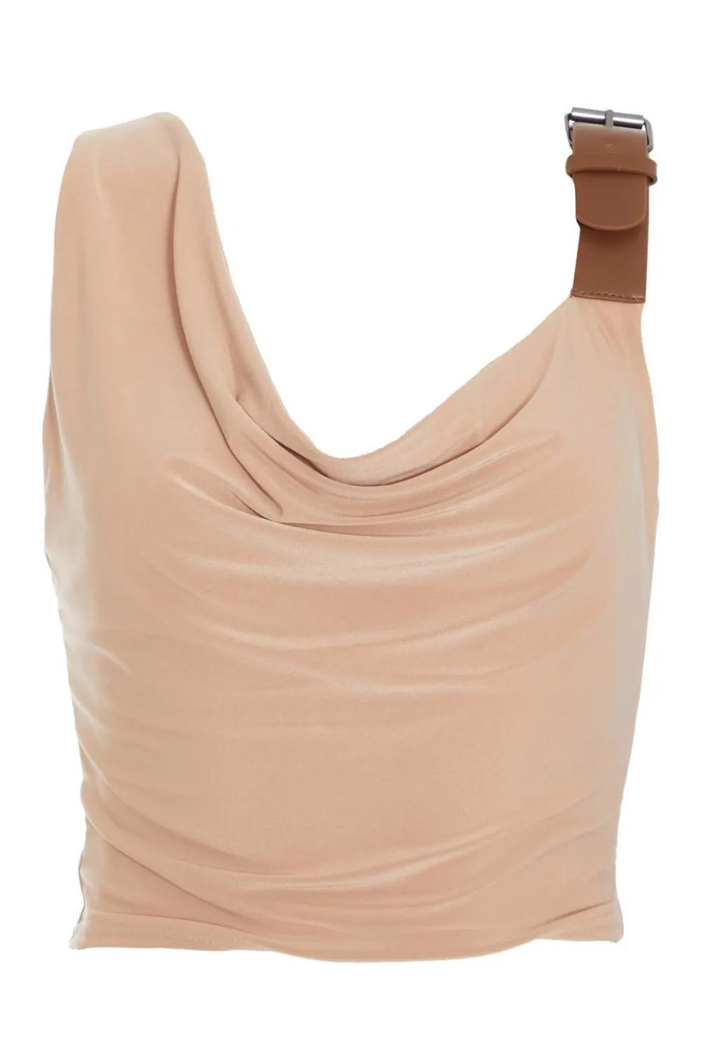 Quiz Day Tops|Bodysuits>Stone Ruched Sleeveless Crop Top