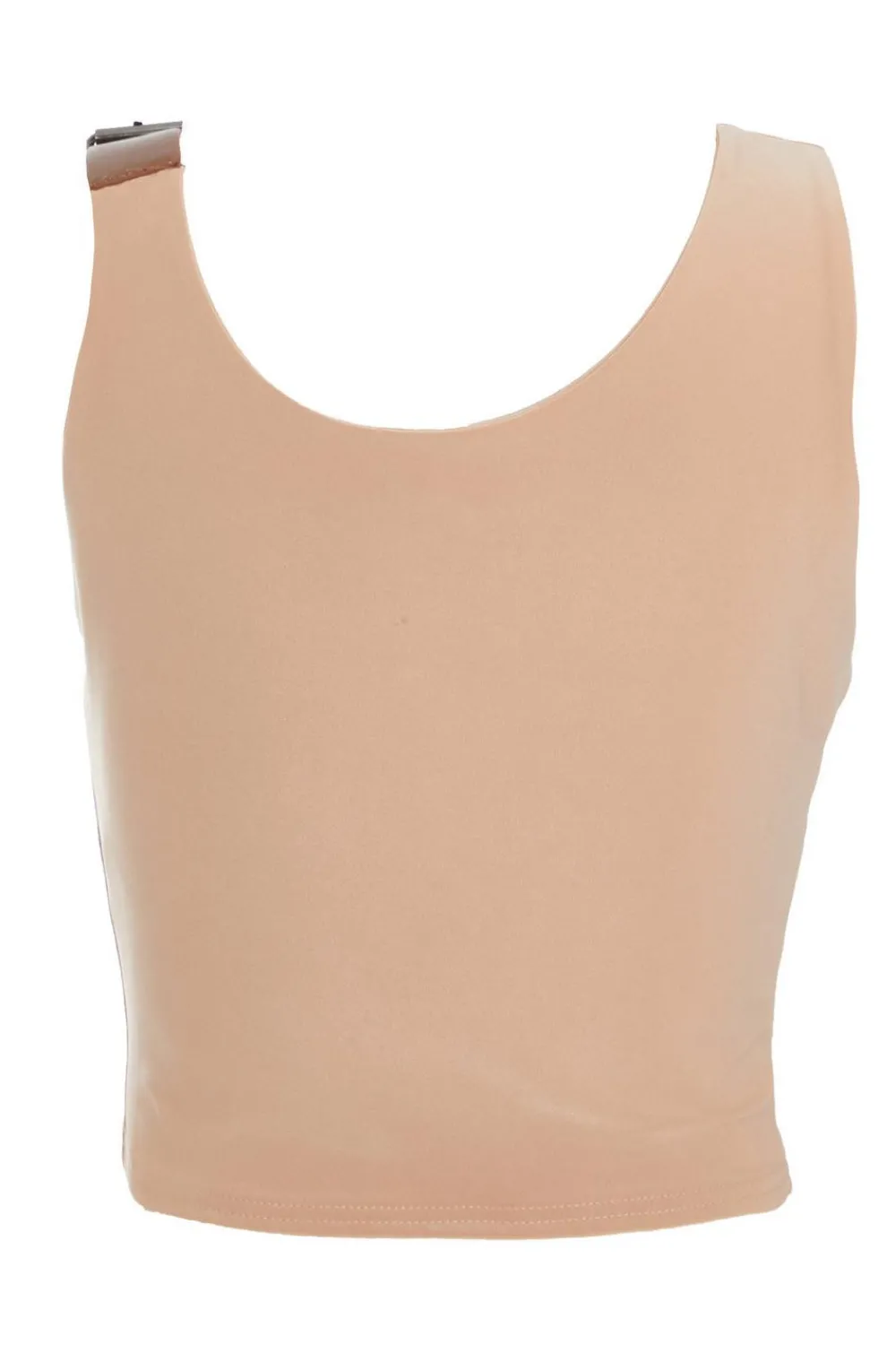Quiz Day Tops|Bodysuits>Stone Ruched Sleeveless Crop Top