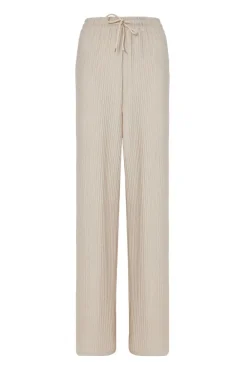 Quiz Workwear|Trousers>Textured Palazzo Trousers