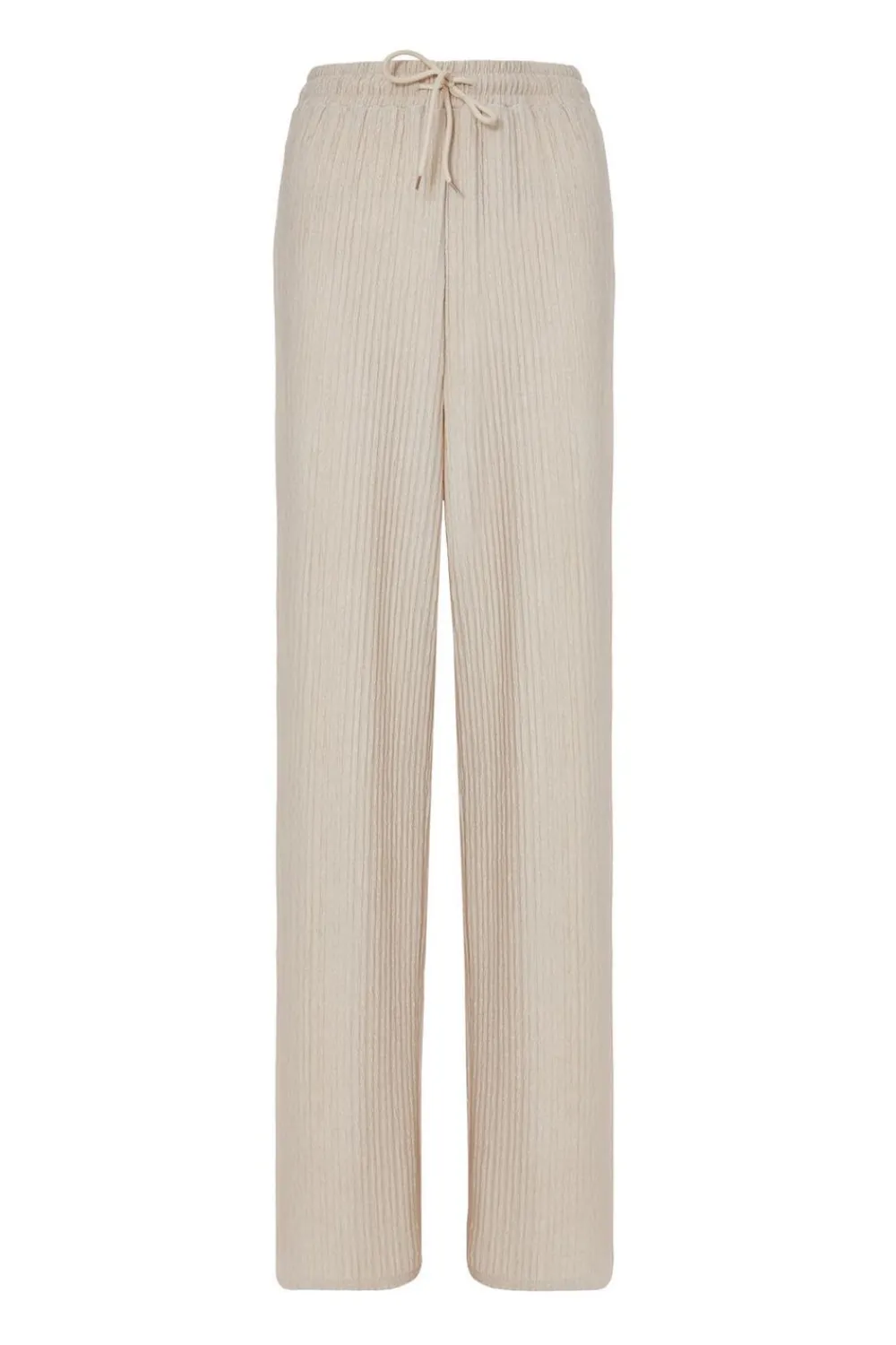 Quiz Workwear|Trousers>Textured Palazzo Trousers