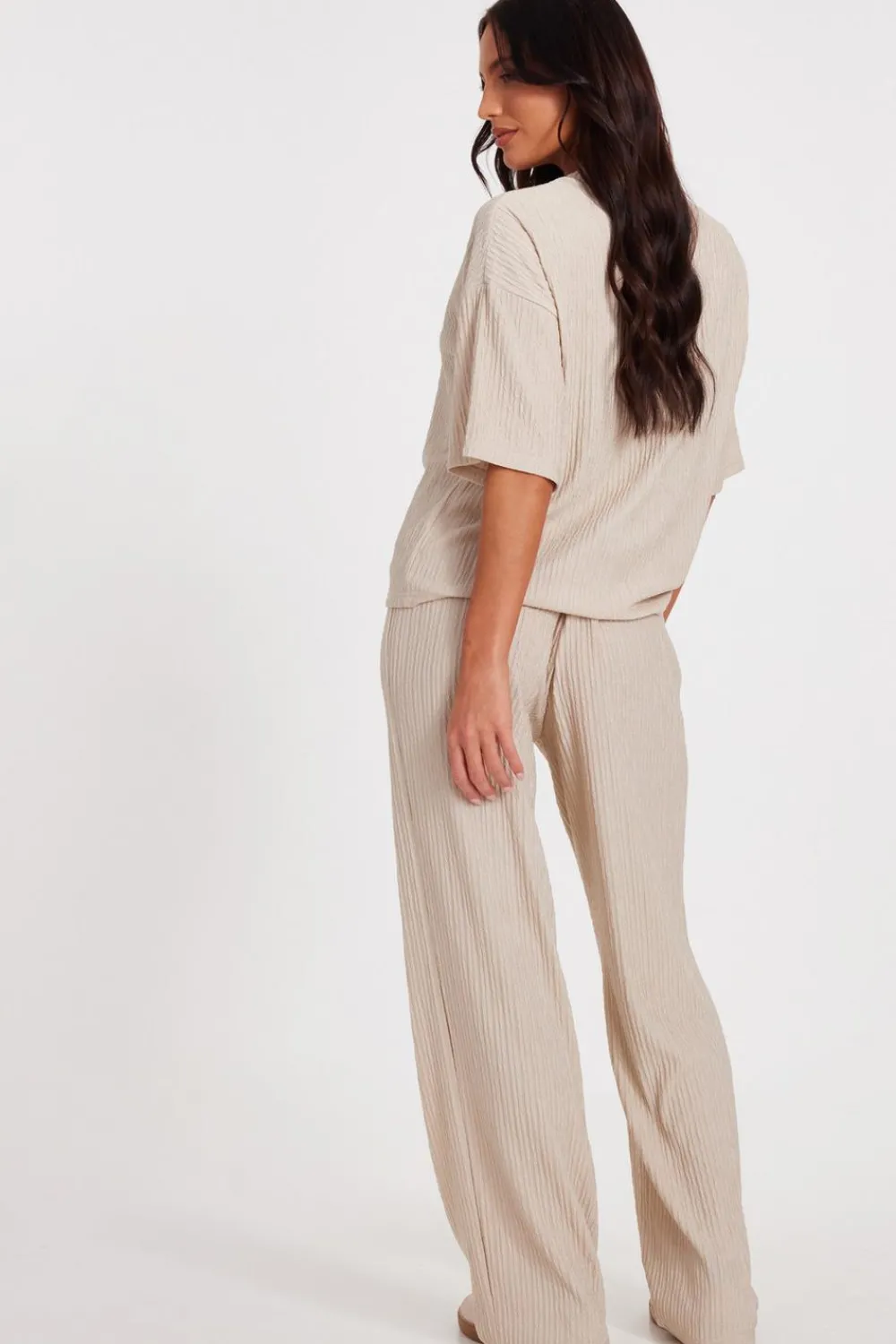 Quiz T-Shirts|Summer Tops>Textured T-Shirt