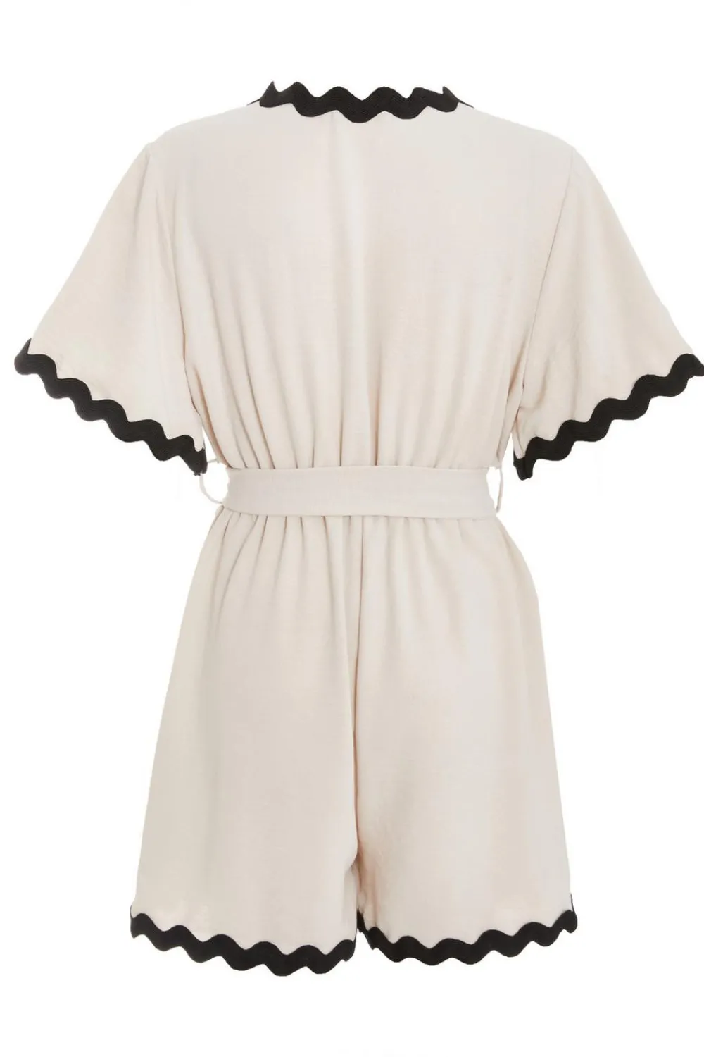 Quiz Playsuits|Summer Clothes>Wavy Trim Playsuit