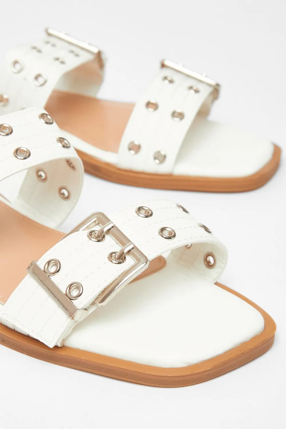 Quiz Sandals|Holiday Shoes>Buckle Flat Sandals