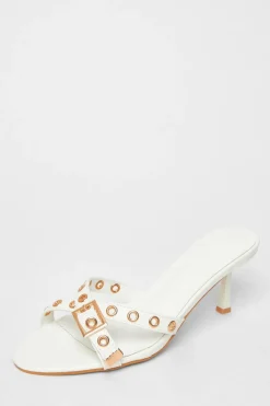 Quiz Heels>Buckle Mule Heels