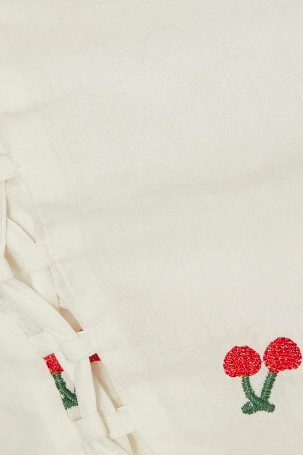 Quiz Summer Tops|Going Out Tops>White Cherry Print Crop Top