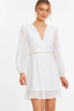 Quiz Holiday|Wrap Dresses>Chevron Skater Mini Dress