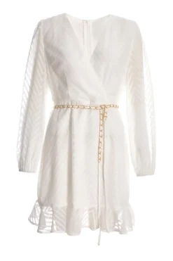 Quiz Holiday|Wrap Dresses>Chevron Skater Mini Dress