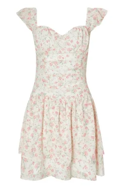 Quiz Summer Clothes|Holiday>White Chiffon Ditsy Floral Dress