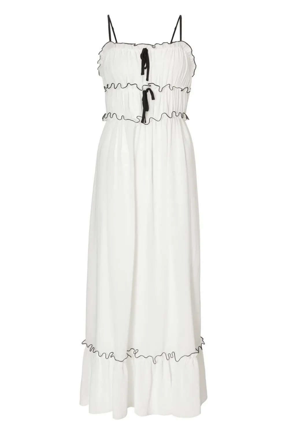 Quiz Summer Clothes|Holiday>White Chiffon Strappy Midaxi Dress