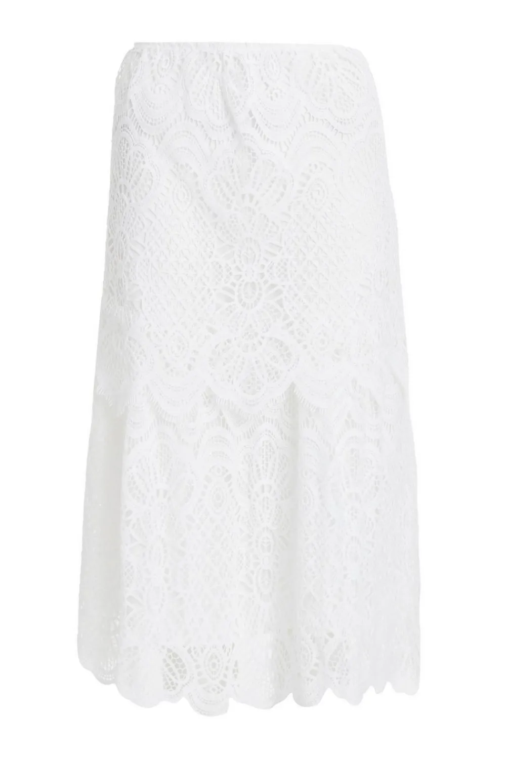 Quiz Summer Clothes|Holiday>White Crochet Lace Skirt