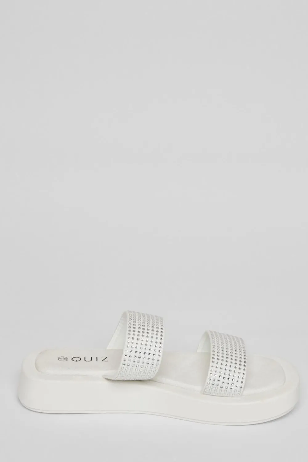 Quiz Sandals|Holiday Shoes>Diamante Flatform Sandals