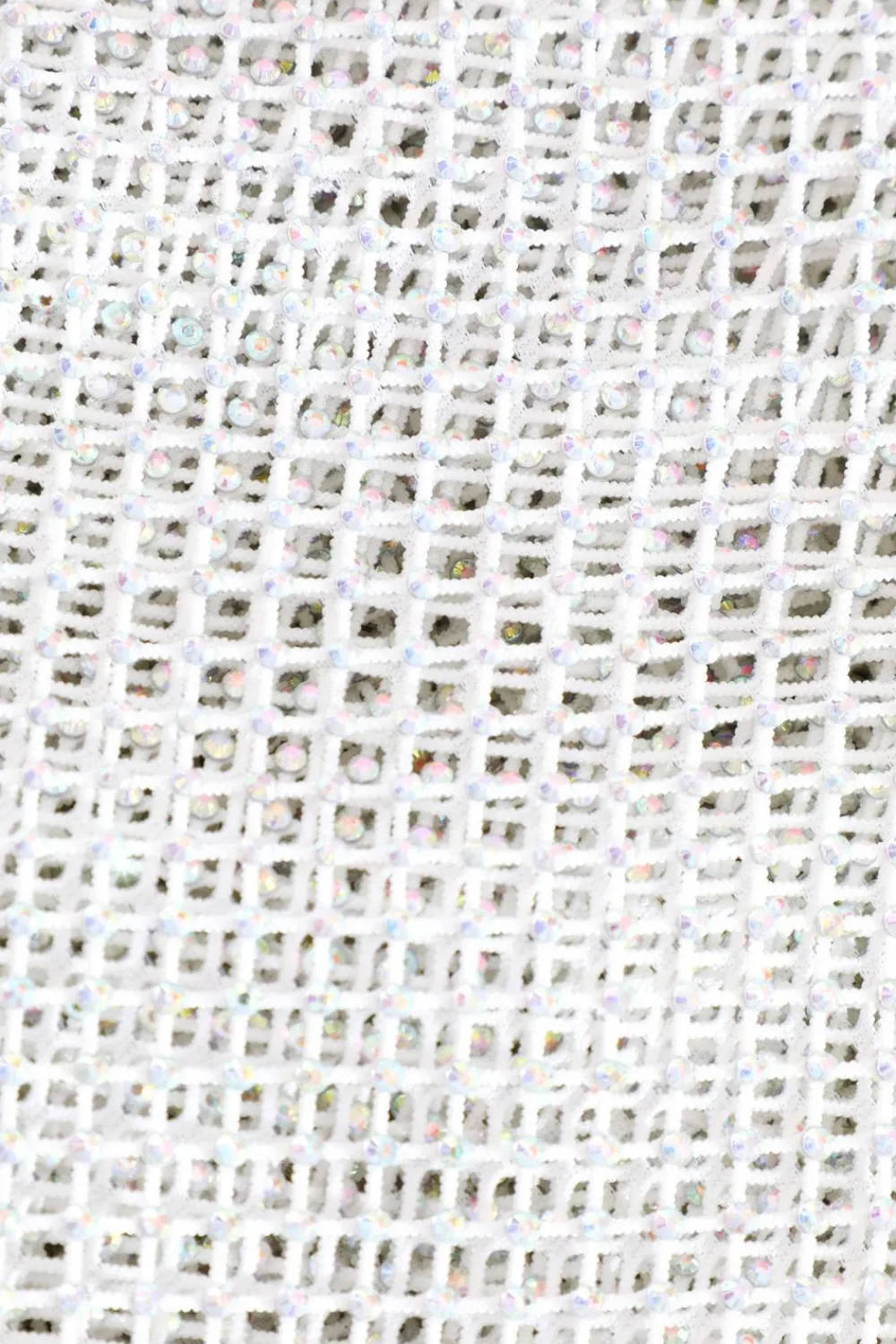 Quiz Trousers|Summer Clothes>White Diamante Mesh Trousers