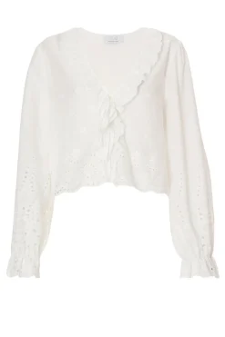 Quiz Summer Tops|Day Tops>White Embroidered Blouse