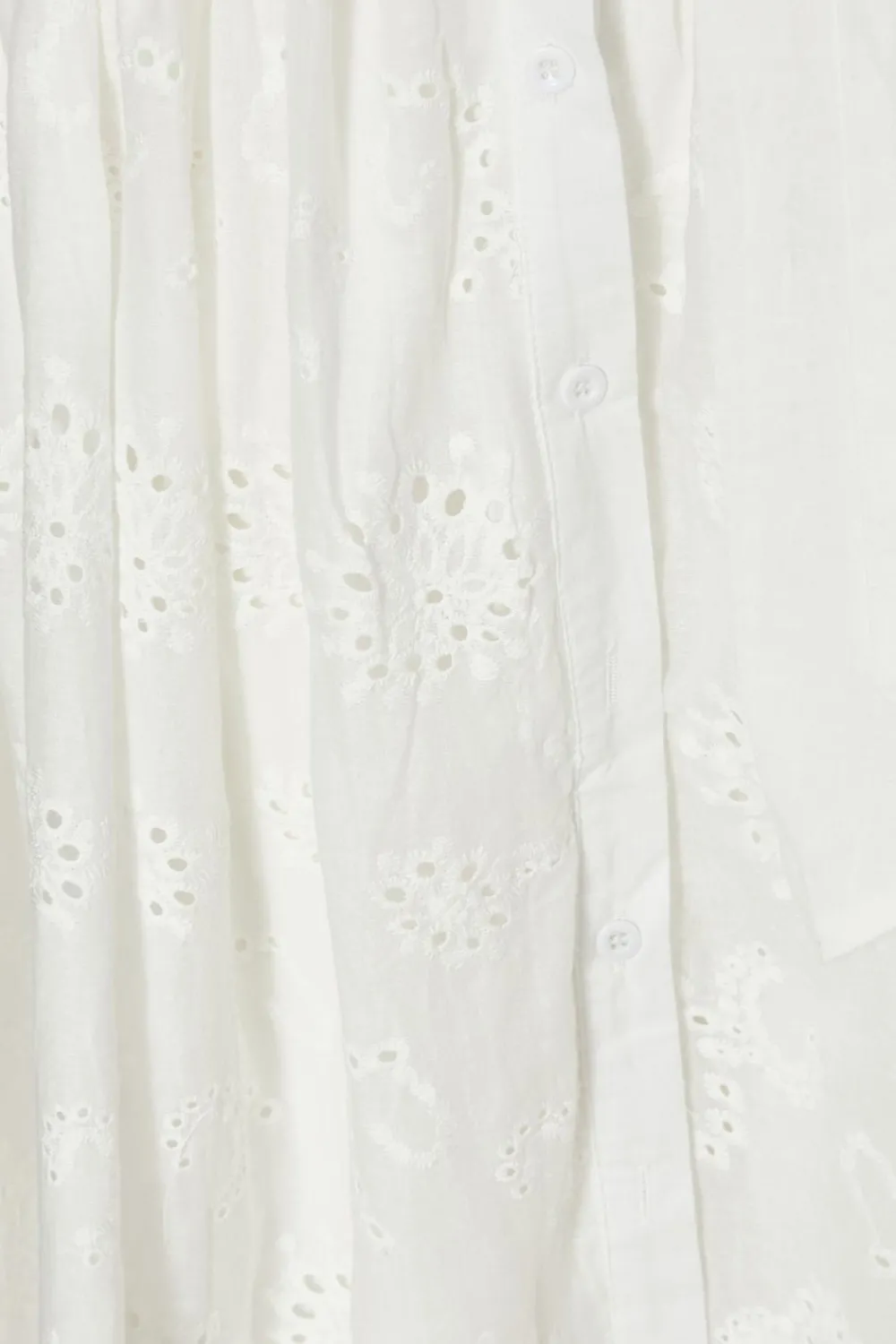 Quiz Day At The Races|Christening Guest>White Embroidered Midaxi Shirt Dress