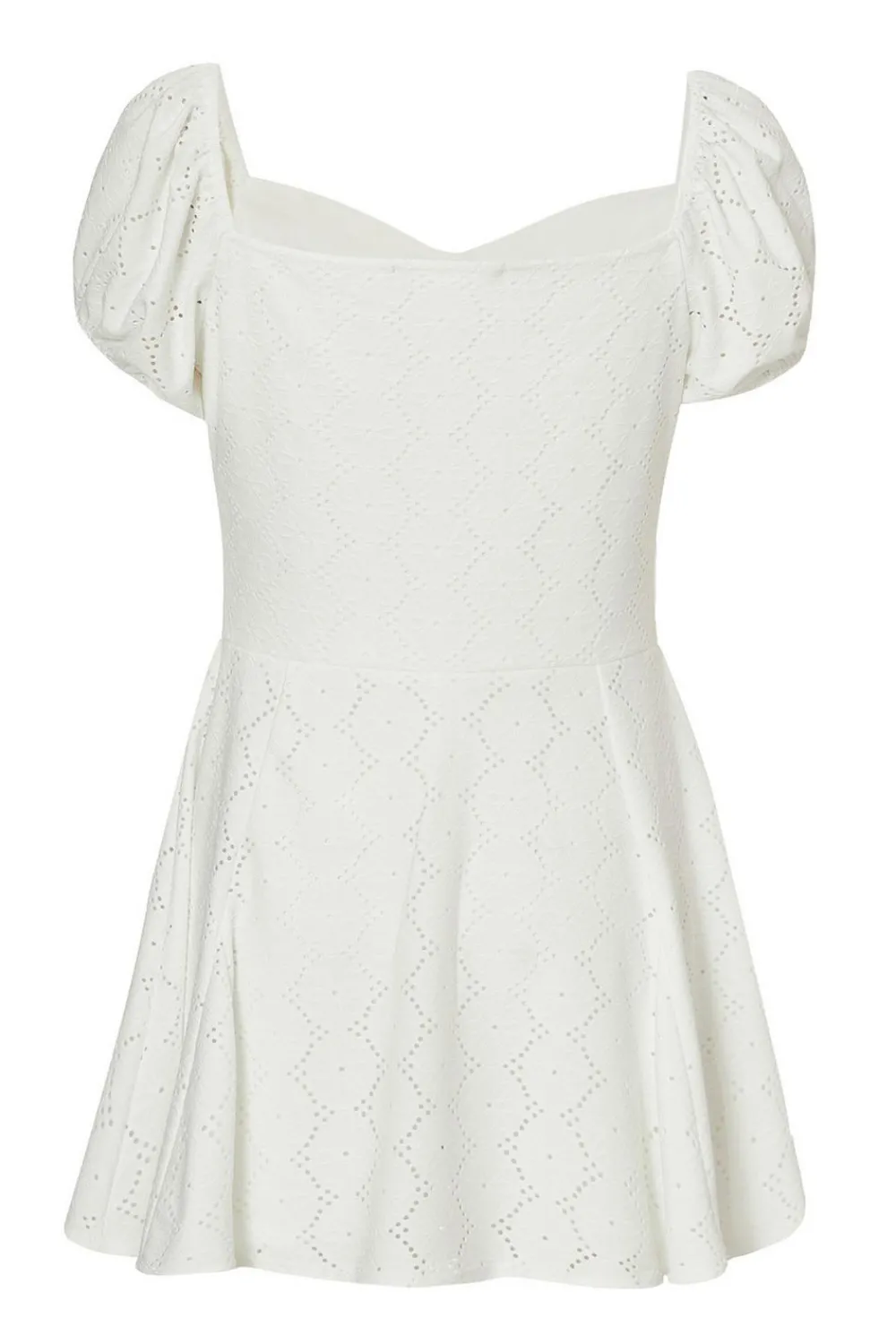 Quiz Playsuits|Summer Clothes>White Embroidered Milkmaid Playsuit