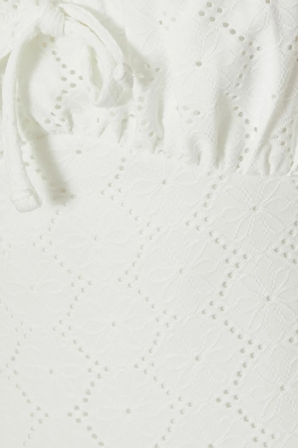 Quiz Playsuits|Summer Clothes>White Embroidered Milkmaid Playsuit