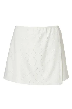 Quiz Summer Clothes|Skirts>White Embroidered Textured Skort