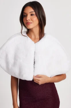 Quiz Wedding Accessories|Occasion Cover-Ups>Faux Fur Wrap