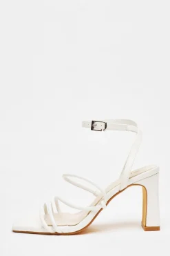 Quiz Shoe & Bag Sets|Sandals>Faux Leather Block Heeled Sandals