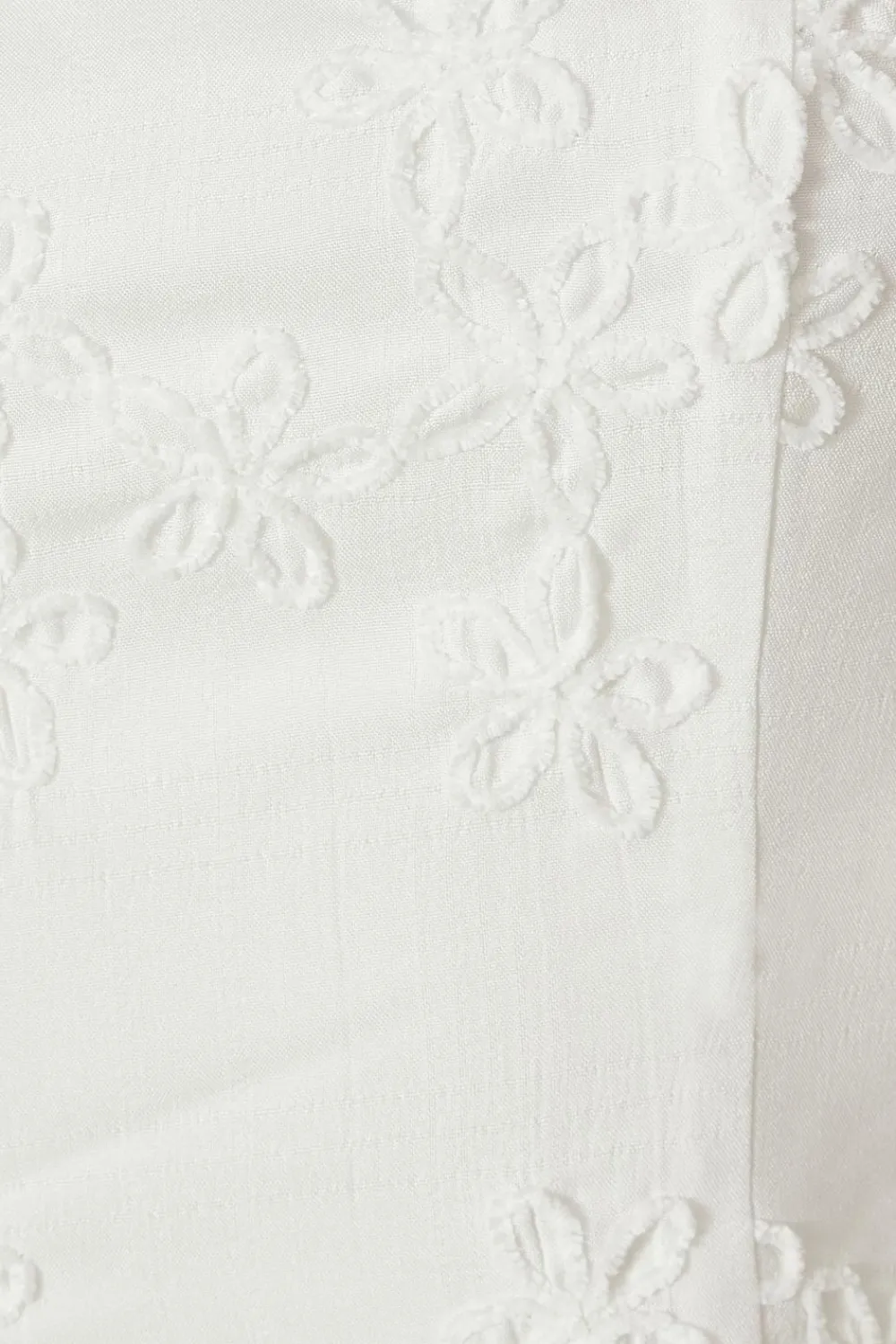 Quiz Summer Tops|Day Tops>White Floral Embroidered Crop Top