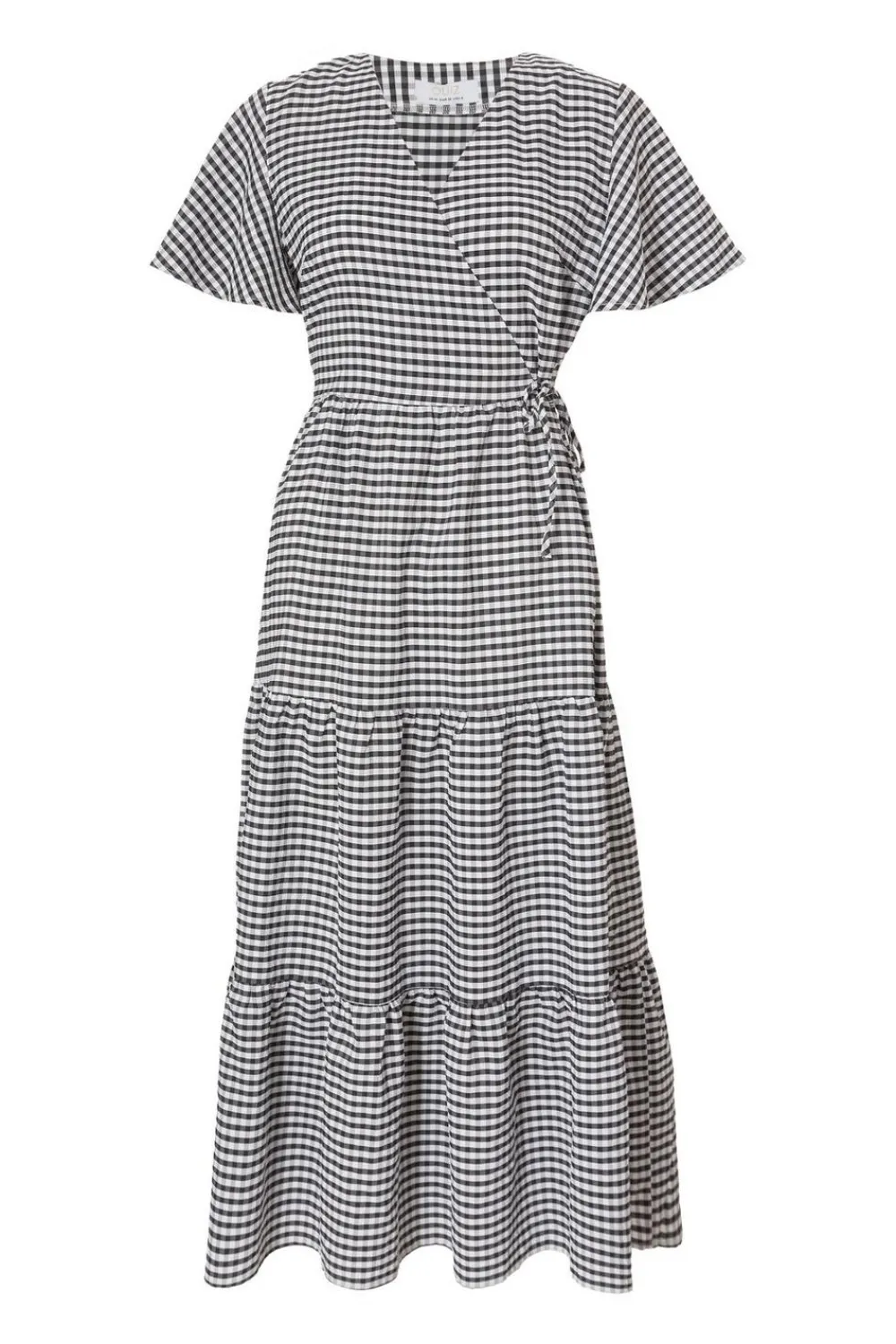 Quiz Summer Clothes|Holiday>White Gingham Midaxi Dress