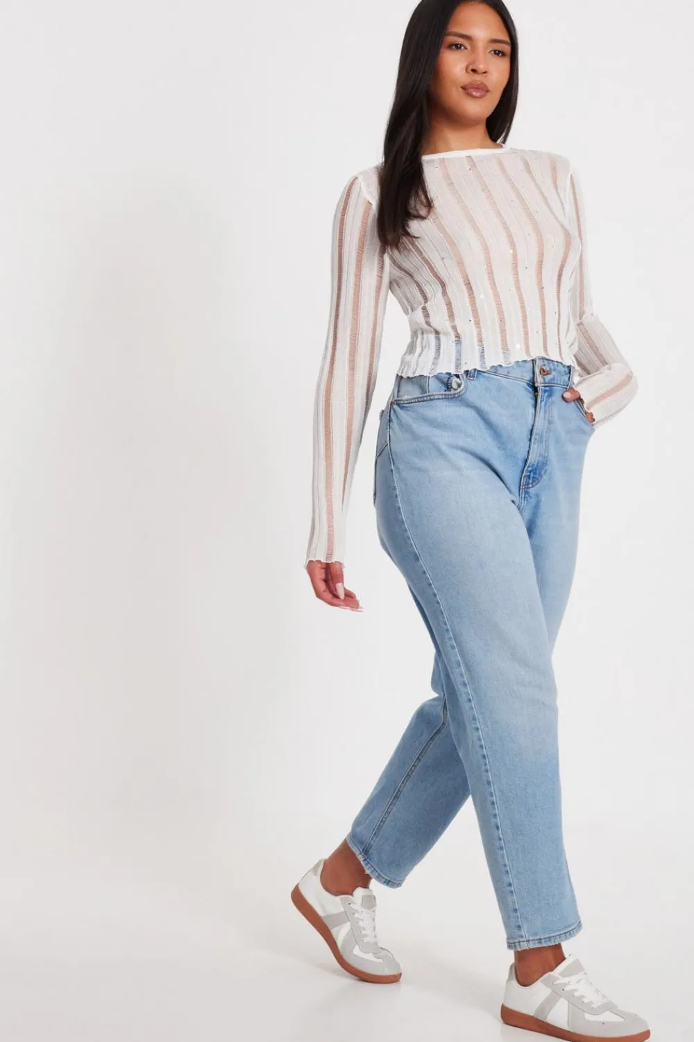 Quiz Day Tops|Tops>Knitted Diamante Jumper