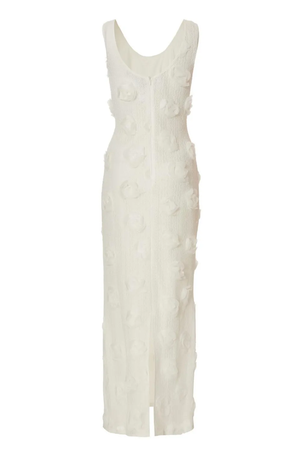 Quiz Day At The Races|Christening Guest>White Knitted Floral Midaxi Dress