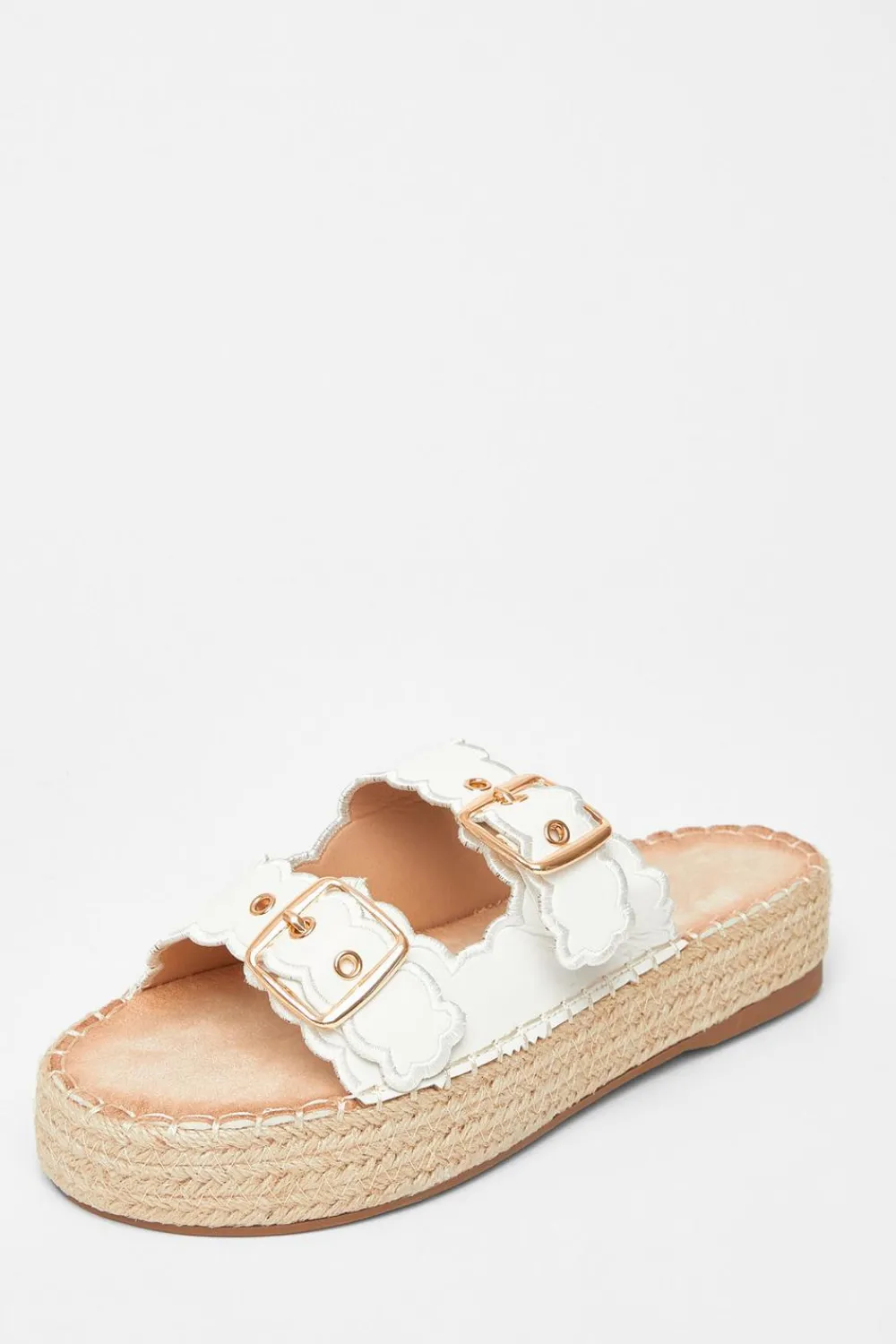 Quiz Sandals|Holiday Shoes>Scallop Flatform Sandals
