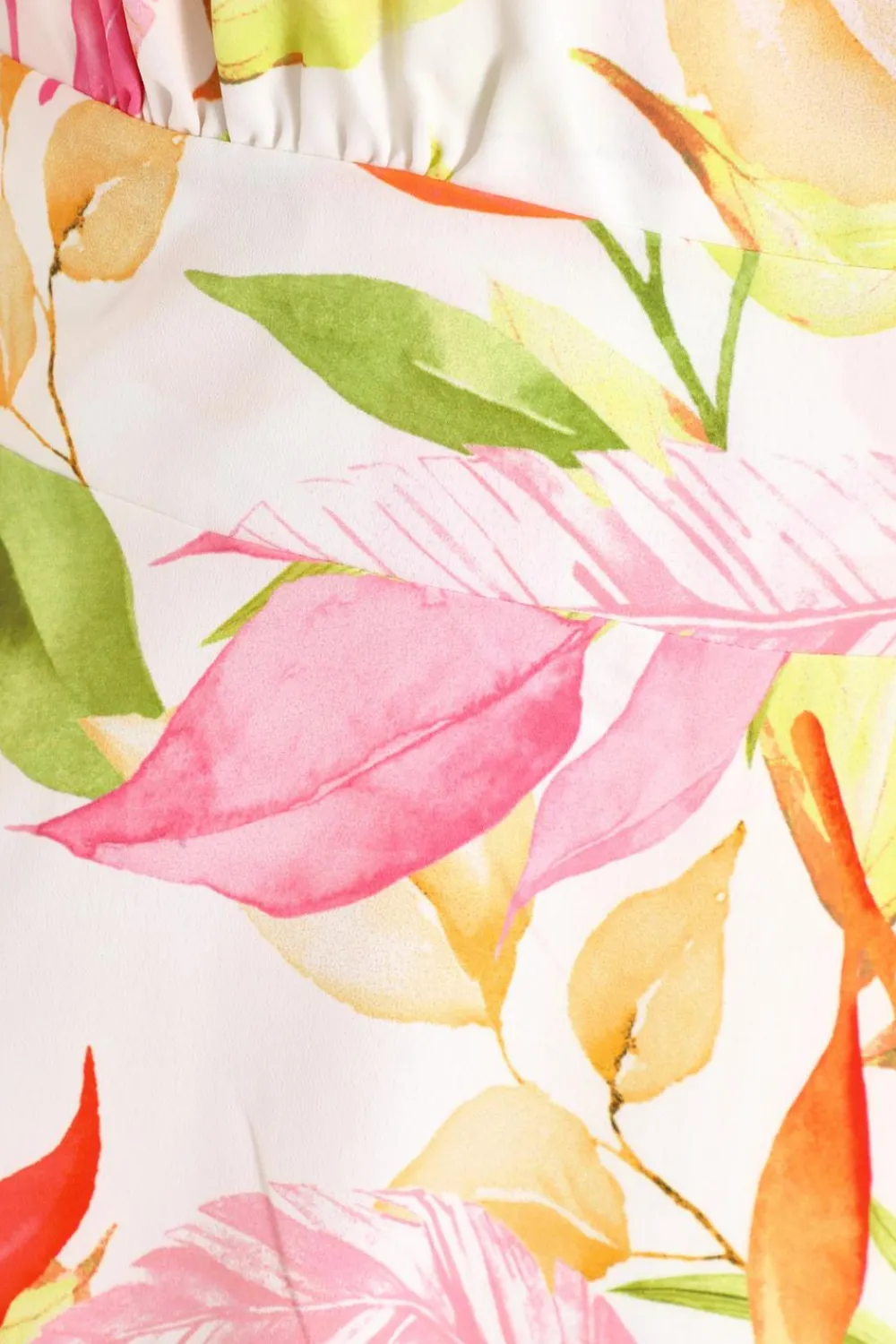 Quiz White Dresses|Summer Dresses>White Tropical Print Skater Dress