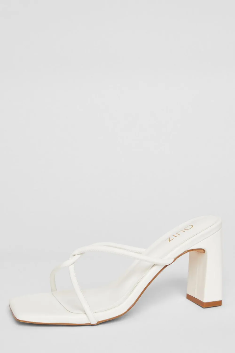 Quiz Holiday Shoes|Heels>Twist Front Strappy Block Heels
