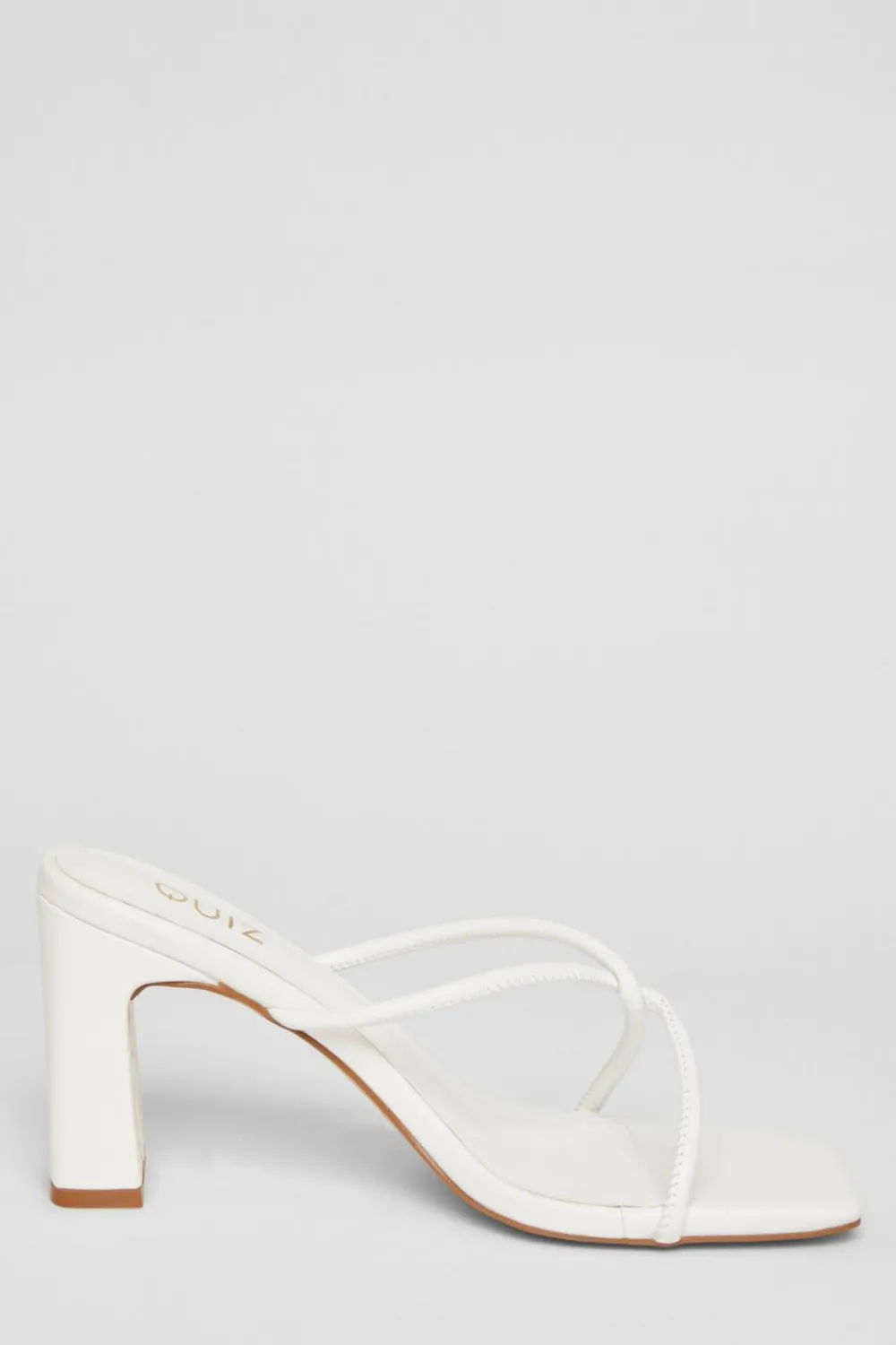 Quiz Holiday Shoes|Heels>Twist Front Strappy Block Heels