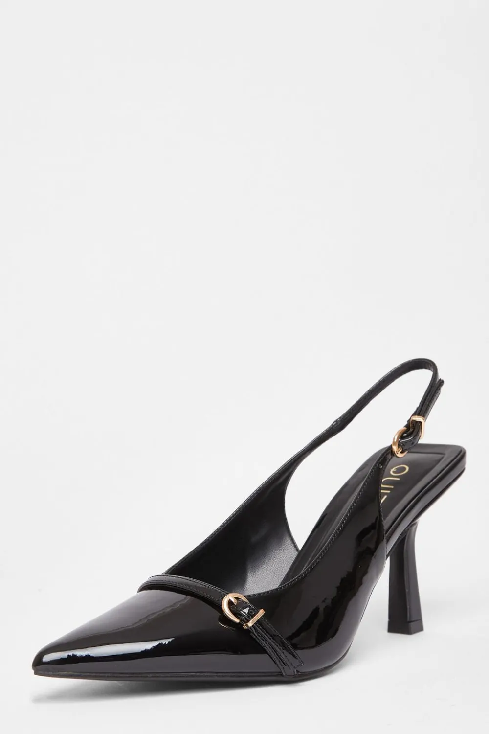 Quiz Wide Fit|Occasion Shoes>Wide Fit Slingback Court Heels